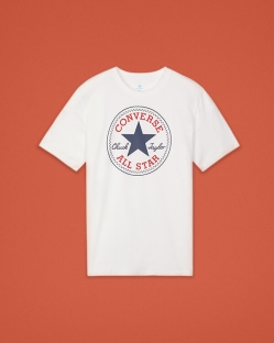 Camisetas Converse Chuck Taylor Patch Para Hombre - Blancas | Spain-4761
